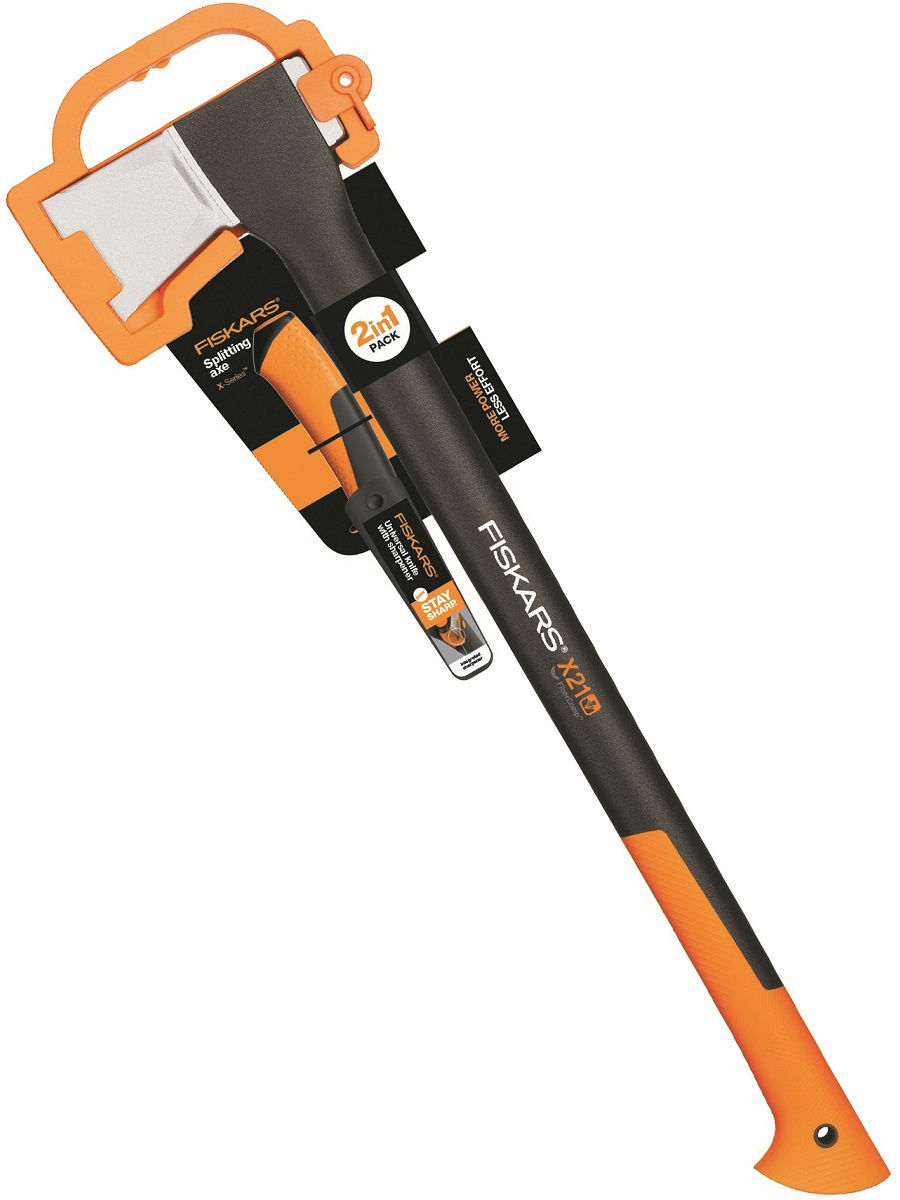 Топор-колун FISKARS X21+ (универсаль нож с точил)
